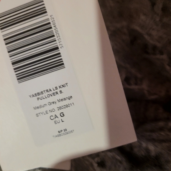 NEW Yasbistra Gray Melange Very Soft Sweater Size Large - Picture 8 of 10